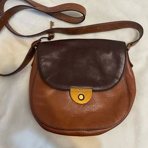 Shades of brown fossil purse